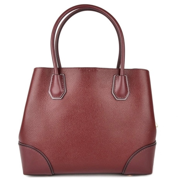 NWOT Michael Kors Medium Mercer Gallery Satchel - Oxblood - Picture 7 of 7